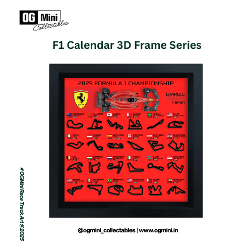 F1 Calendar 3D Frame Series