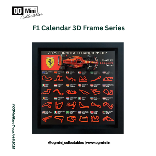 F1 Calendar 3D Frame Series