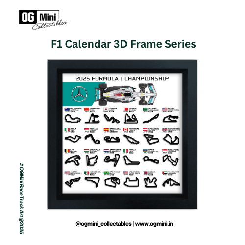 F1 Calendar 3D Frame Series