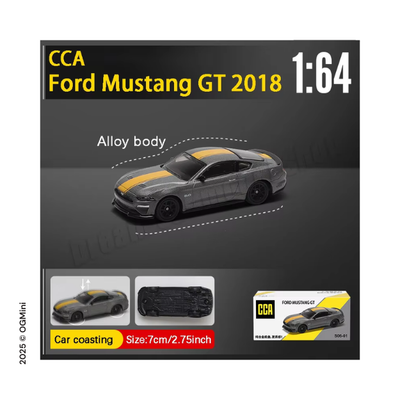 Ford Mustang GT 2018 A | 1:64 Sacle| CCA