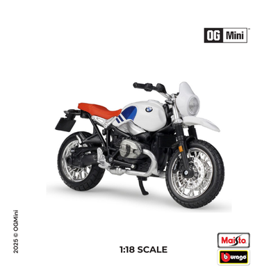1:18 BMW R nineT Urban GS - White | Bburago