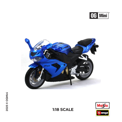 1:18 Kawasaki Ninja ZX-10R - Blue | Bburago
