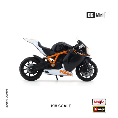 1:18 KTM 1190 RC8 - White & Black | Bburago