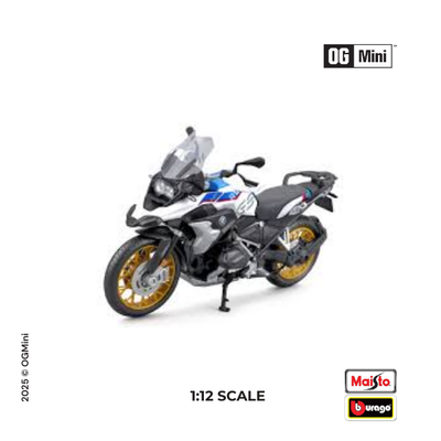 1:12 BMW R 1250 GS - White & Blue | Bburago