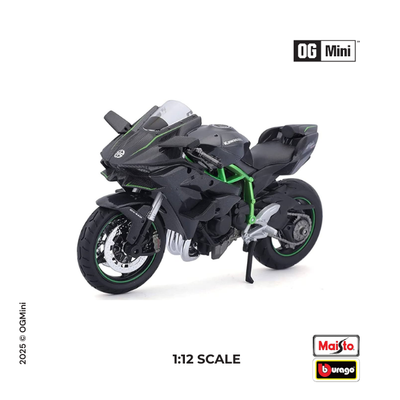 1:12 Kawasaki Ninja H2 R - Black | Bburago