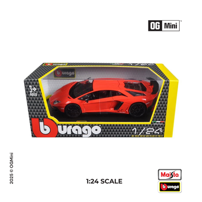 Lamborghini Aventador SV Coupe ( Red and Organe) | 1:24 | Burago