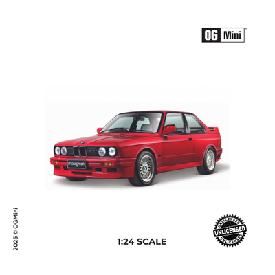 BMW M3 E30  RED 1:24 | non