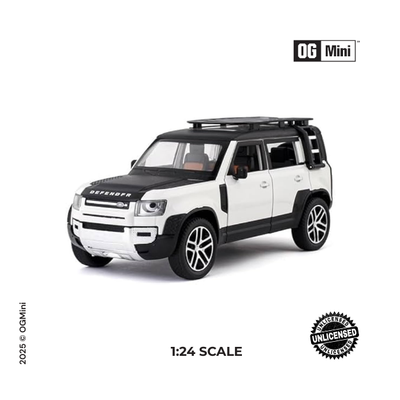 1:24 Land Rover Defender – White Adventure Edition
