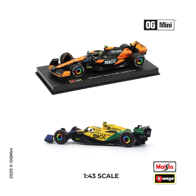 McLaren F1 Team MCL138 - Lando Norris 4 ( Orange)| 1:43 Scale | Burago