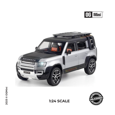 1:24 Defender Land Rover Explorer Heritage Edition – Silver