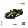 1:24 Benz GTR Smoke Black Edition Collectible – Black & Yellow