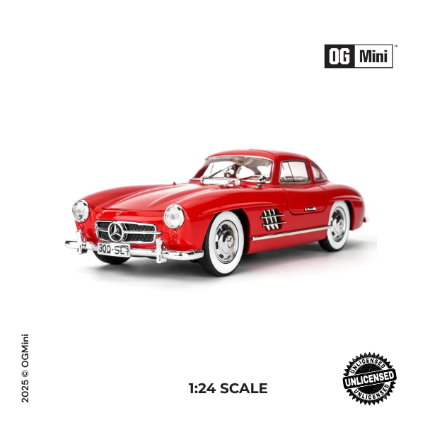 1:24 Mercedes Benz 300 – Crimson Vintage Classic