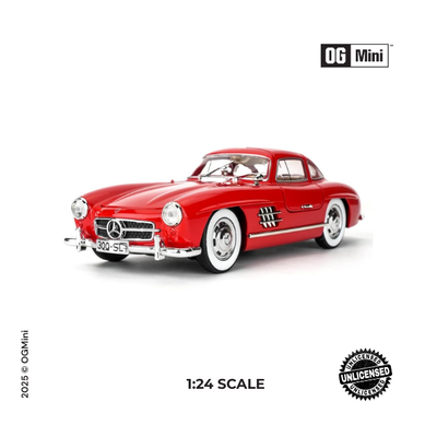 1:24 Mercedes Benz 300 – Crimson Vintage Classic