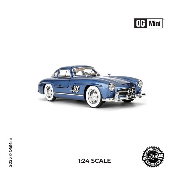 1:24 Mercedes Benz 300 – Ocean Blue Heritage