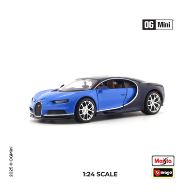 1:24 Bugatti Chiron - Blue & Black | bburago