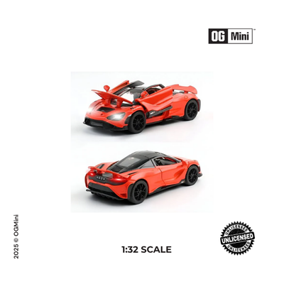 1:32 McLaren 765LT – Solar Orange Storm