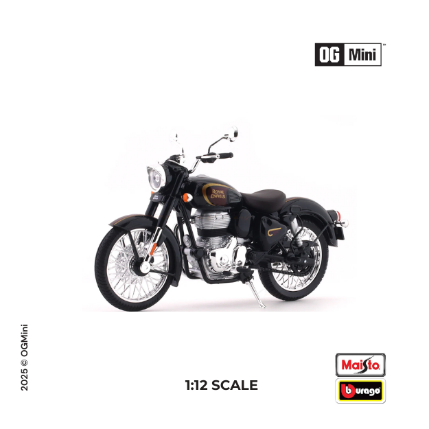 Royal Enfield Classic 350 Halcyon Black 1:12 scale | Maisto