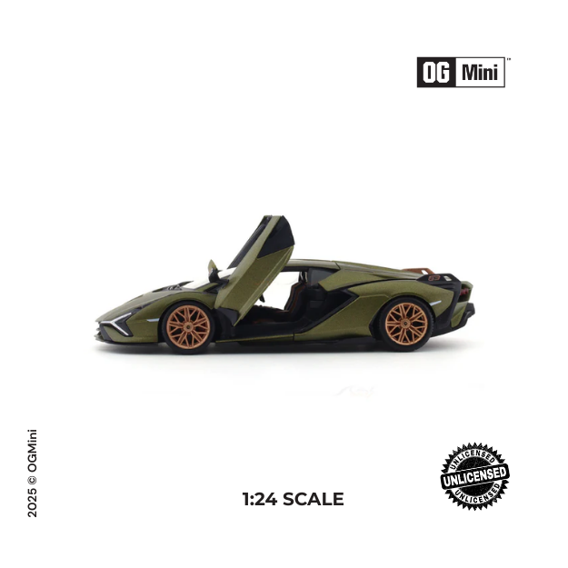 Lamborgini Sian Smoke - Green| 1:24 | Non