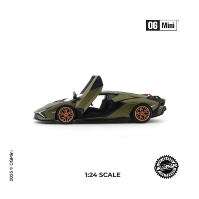 Lamborgini Sian Smoke - Green| 1:24 | Non