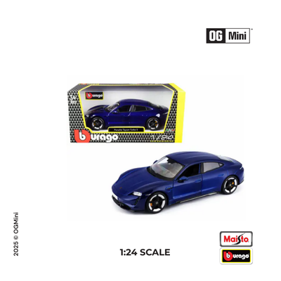 PORSCHE TAYCAYAN TURBO S - Blue |1:24| Bburago