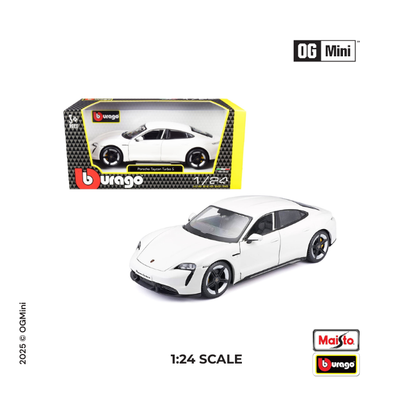 PORSCHE TAYCAYAN TURBO S  - White|1:24| Bburago